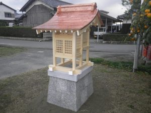 建築工事　お社