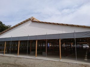 建築工事　毛利志満牧場様