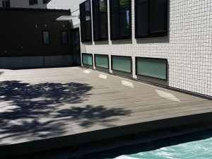 個人宅工事　ウッドデッキ