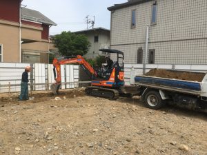 個人宅工事　土工事