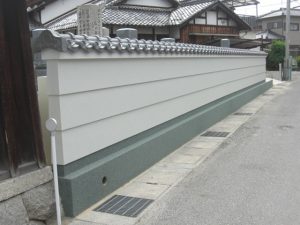 個人宅工事　塀(鎧塀)