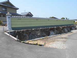 個人宅工事　塀(鎧塀)