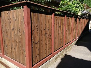 個人宅工事　塀(木塀)