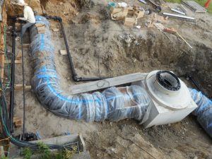 土木工事　工業用水管