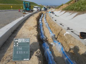 土木工事　工業用水管