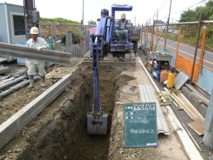 土木工事　工業用水管