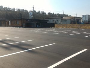 舗装工事　舗装 飲食店駐車場