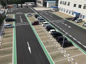 舗装工事　舗装 工場内