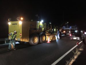 舗装工事　舗装 夜間